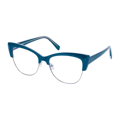 Cat-eye Green Eyeglasses