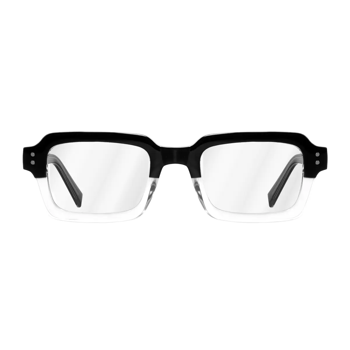 Rectangle Black/Clear Eyeglasses