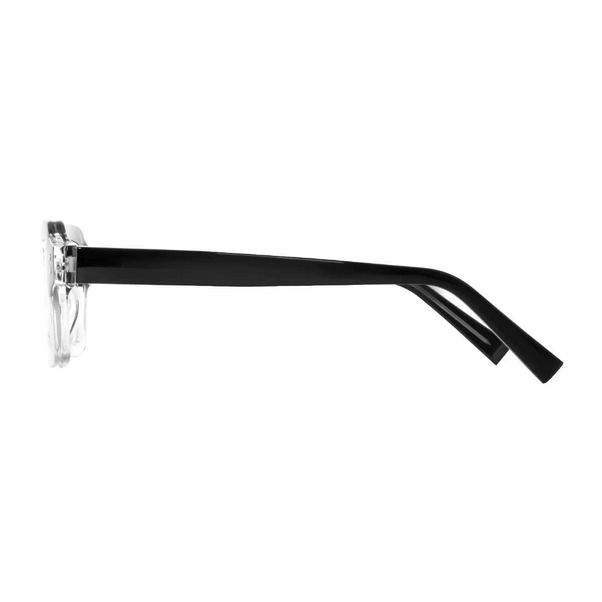 Rectangle Black/Clear Eyeglasses