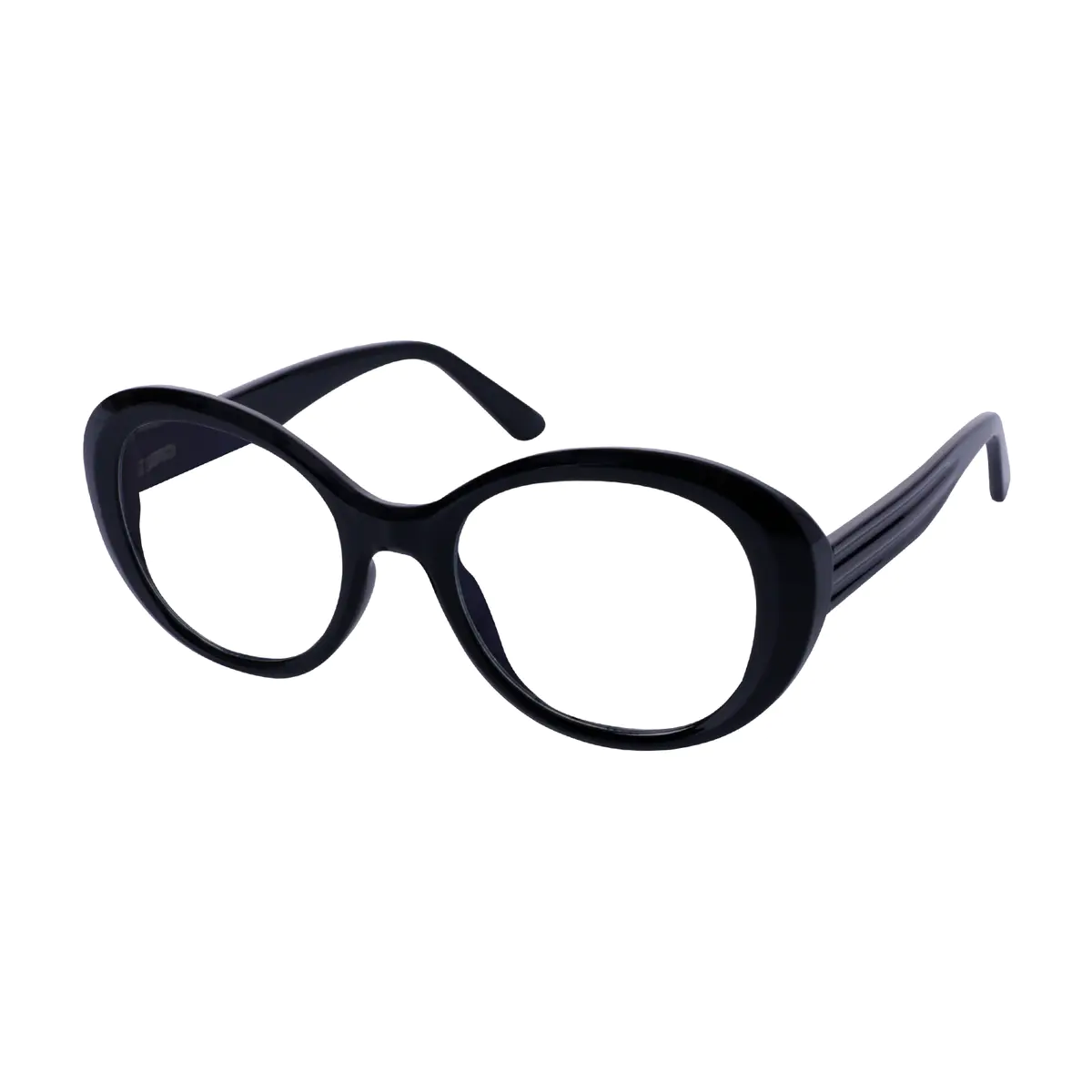Round Black Eyeglasses