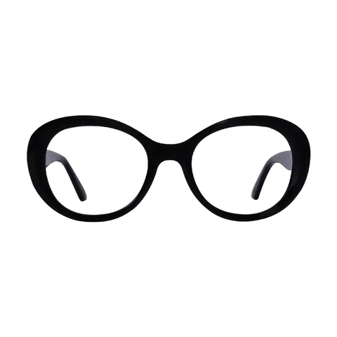 Round Black Eyeglasses