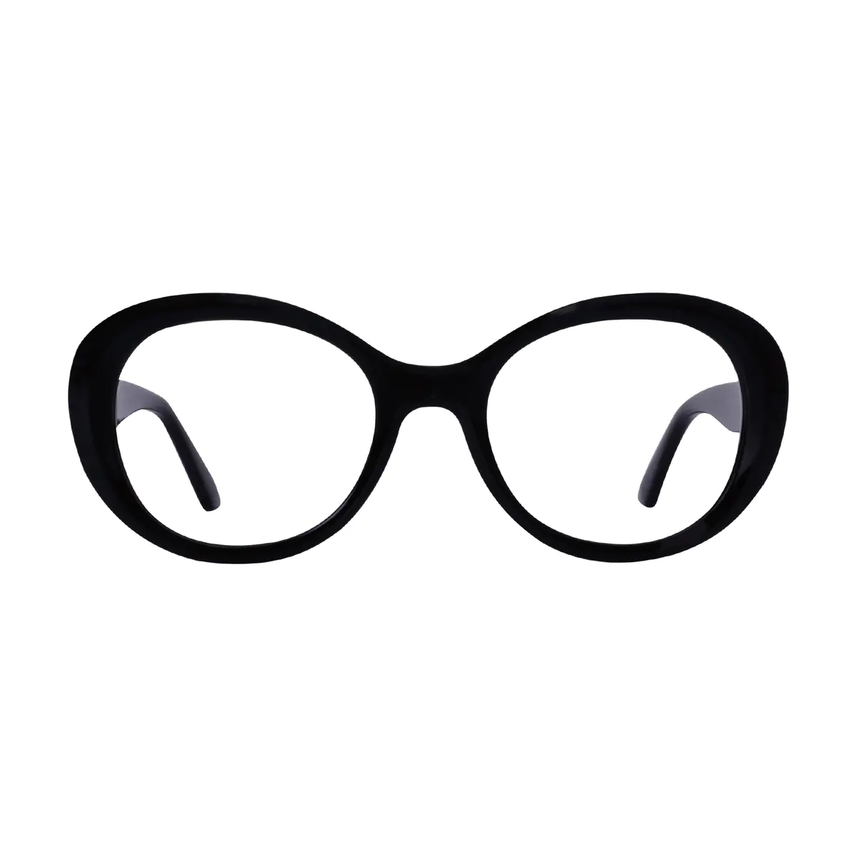 Round Black Eyeglasses