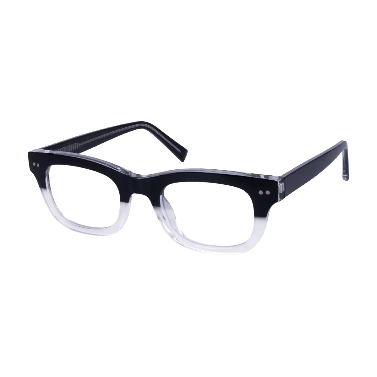 Rectangle Black/Clear Eyeglasses