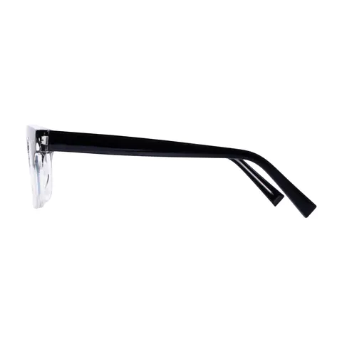 Rectangle Black/Clear Eyeglasses