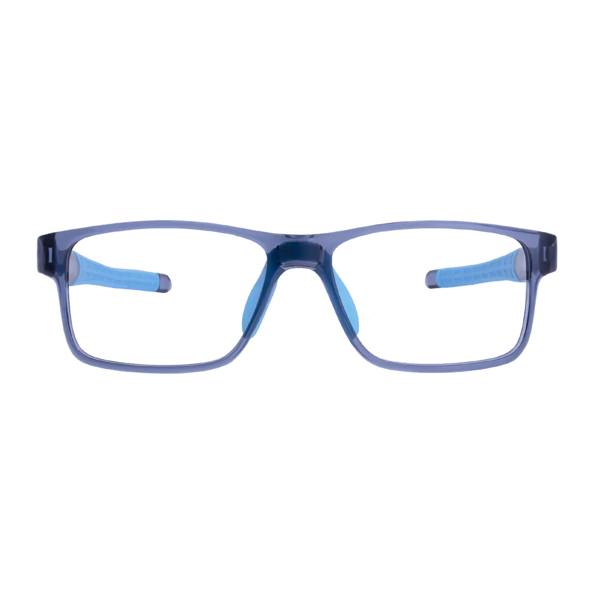 Rectangle Matte Blue Eyeglasses