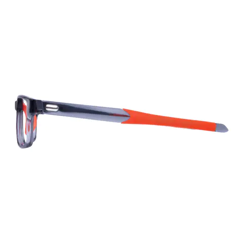 Rectangle Transparent Gray Eyeglasses