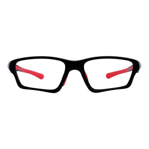 Rectangle Black/Red Eyeglasses