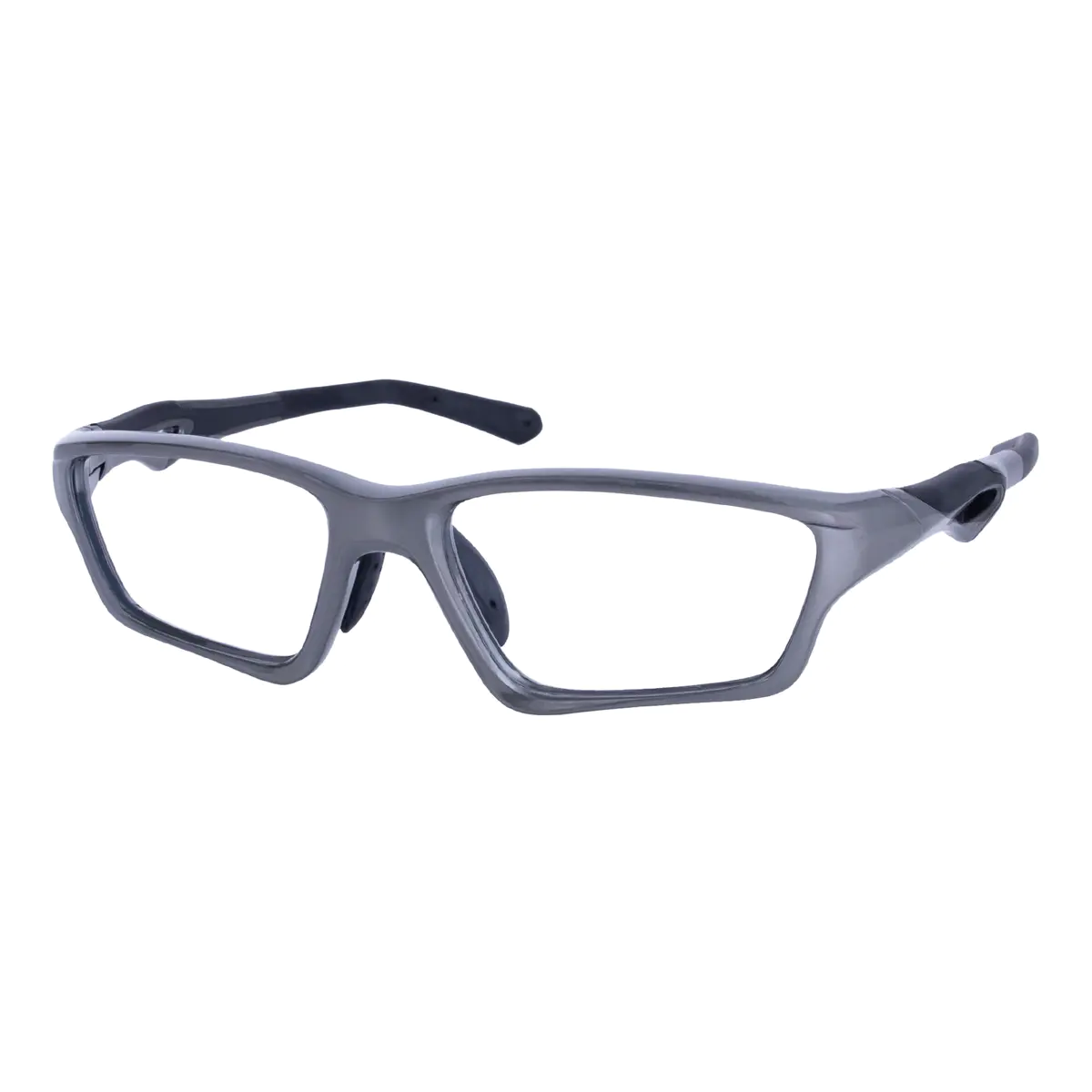 Rectangle Grey Eyeglasses