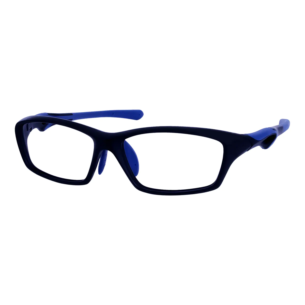 Rectangle Black/Blue Eyeglasses
