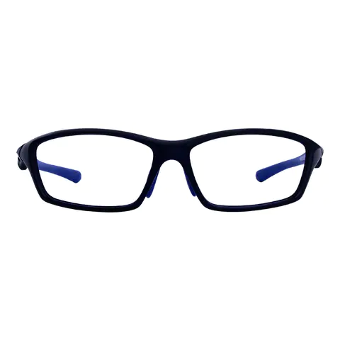 Rectangle Black/Blue Eyeglasses