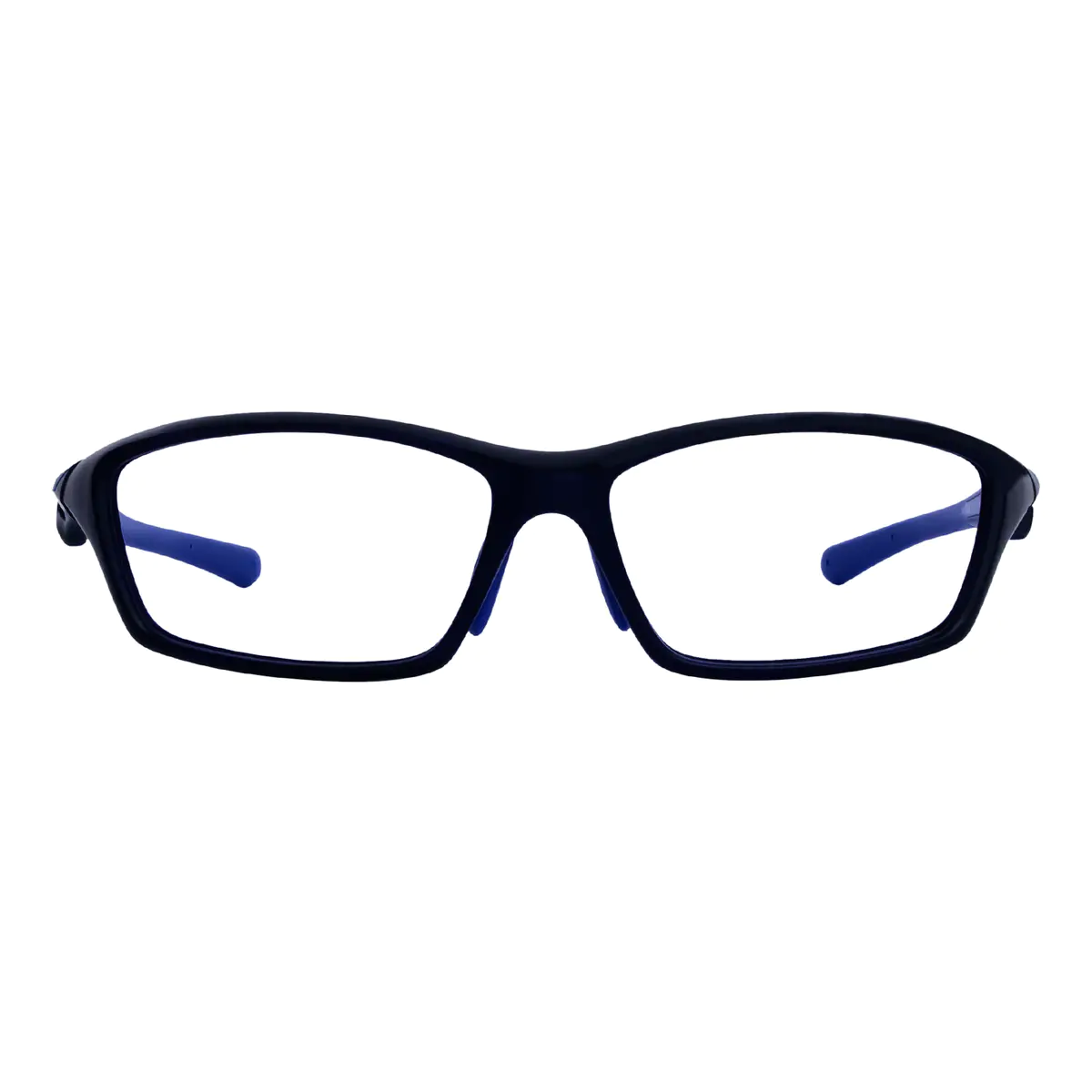 Rectangle Black/Blue Eyeglasses