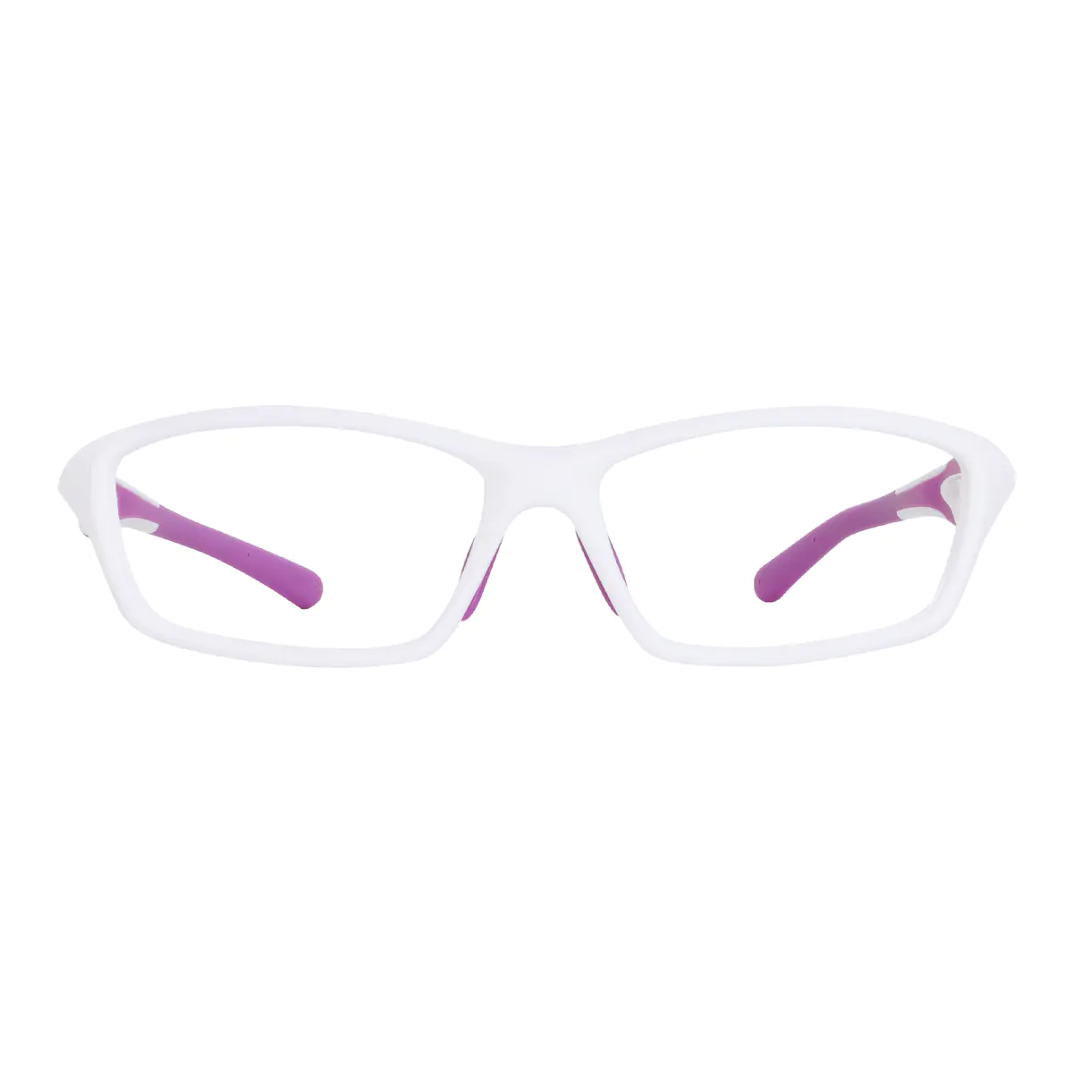 Rectangle White Eyeglasses