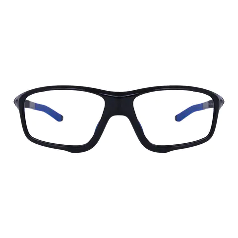 Rectangle Black/Blue Eyeglasses