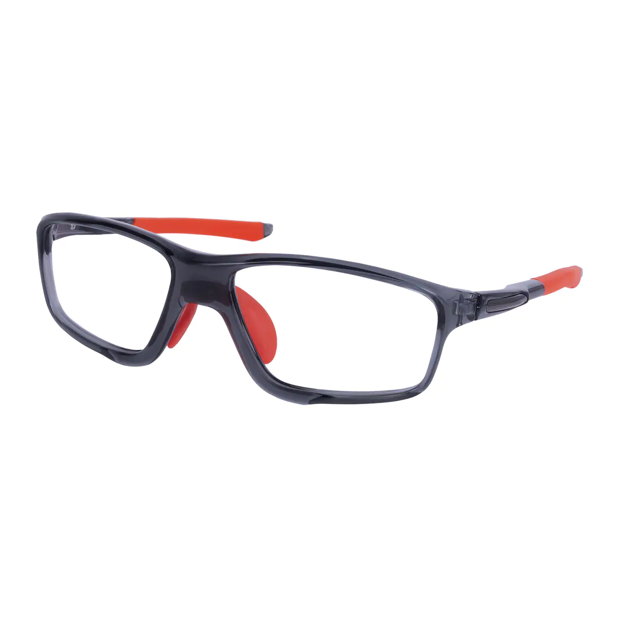 Rectangle Black/Red Eyeglasses
