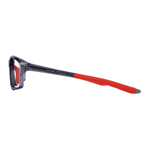 Rectangle Black/Red Eyeglasses
