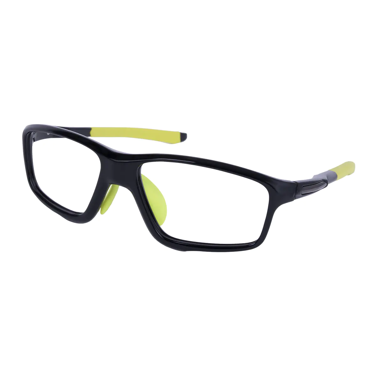 Rectangle Black/Green Eyeglasses