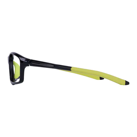 Rectangle Black/Green Eyeglasses