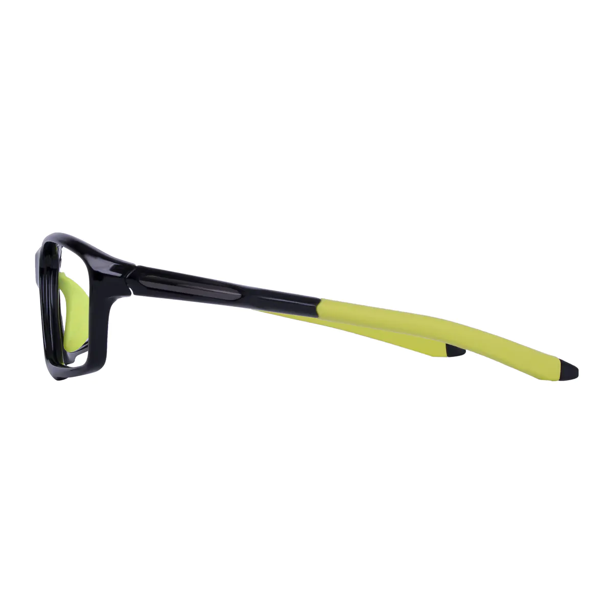 Rectangle Black/Green Eyeglasses