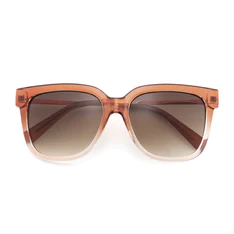 Square Orange Sunglasses