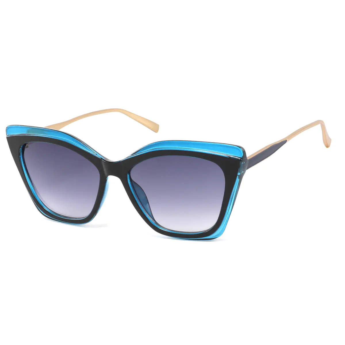 Cat-eye Blue Sunglasses