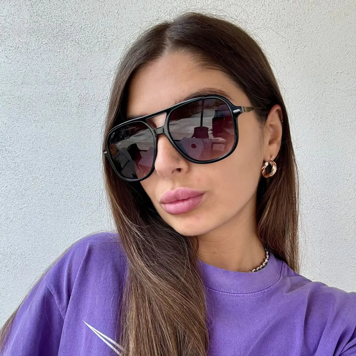 Aviator Black Sunglasses