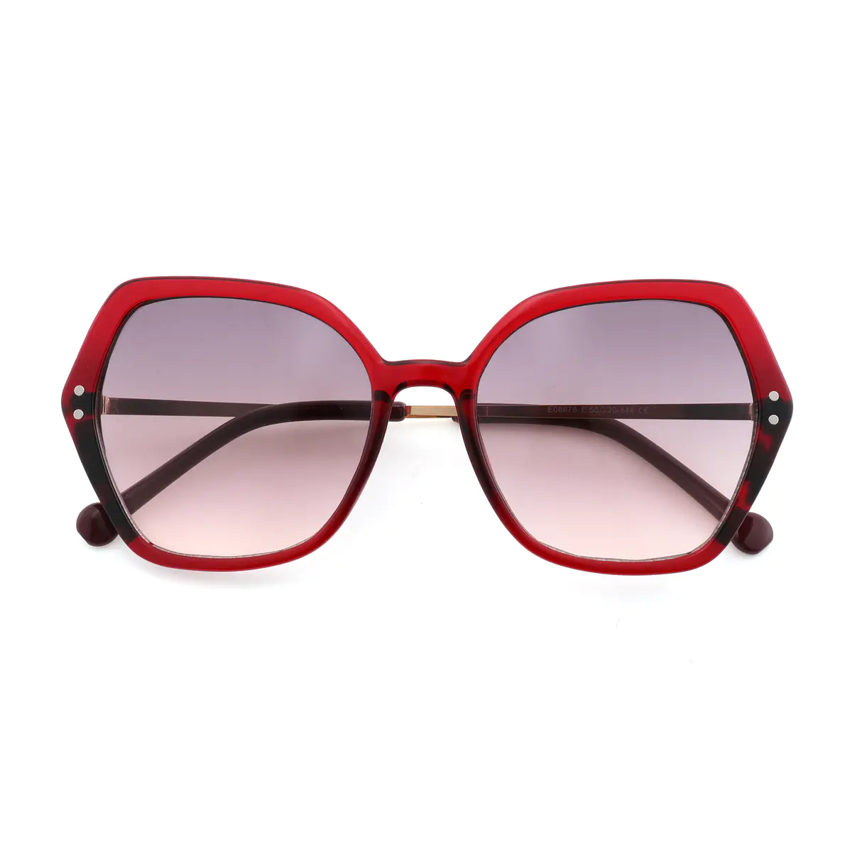 Geometric Red Sunglasses