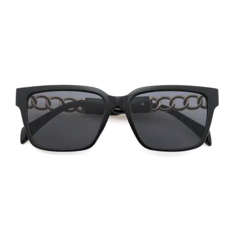 Square Black Sunglasses
