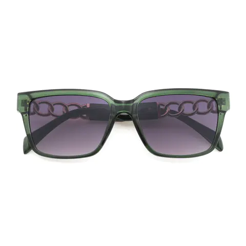 Square Green Sunglasses