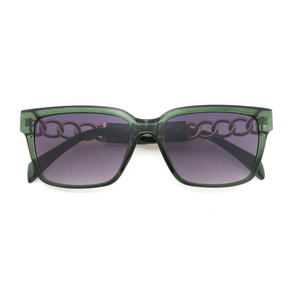 Square Green Sunglasses