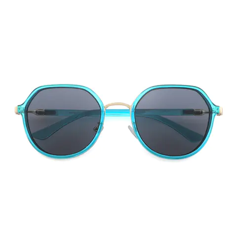 Geometric Blue Sunglasses