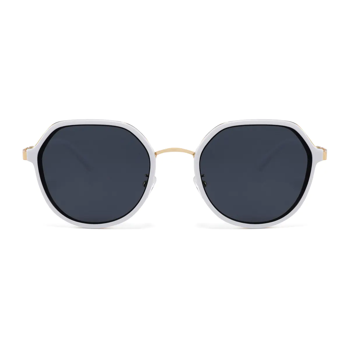 Geometric White Sunglasses