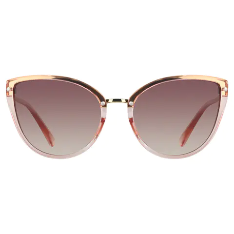 Cat-eye Transparent Pink Sunglasses