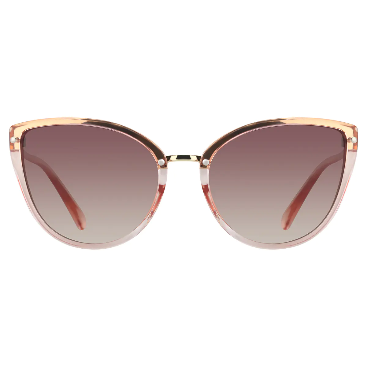 Cat-eye Transparent Pink Sunglasses
