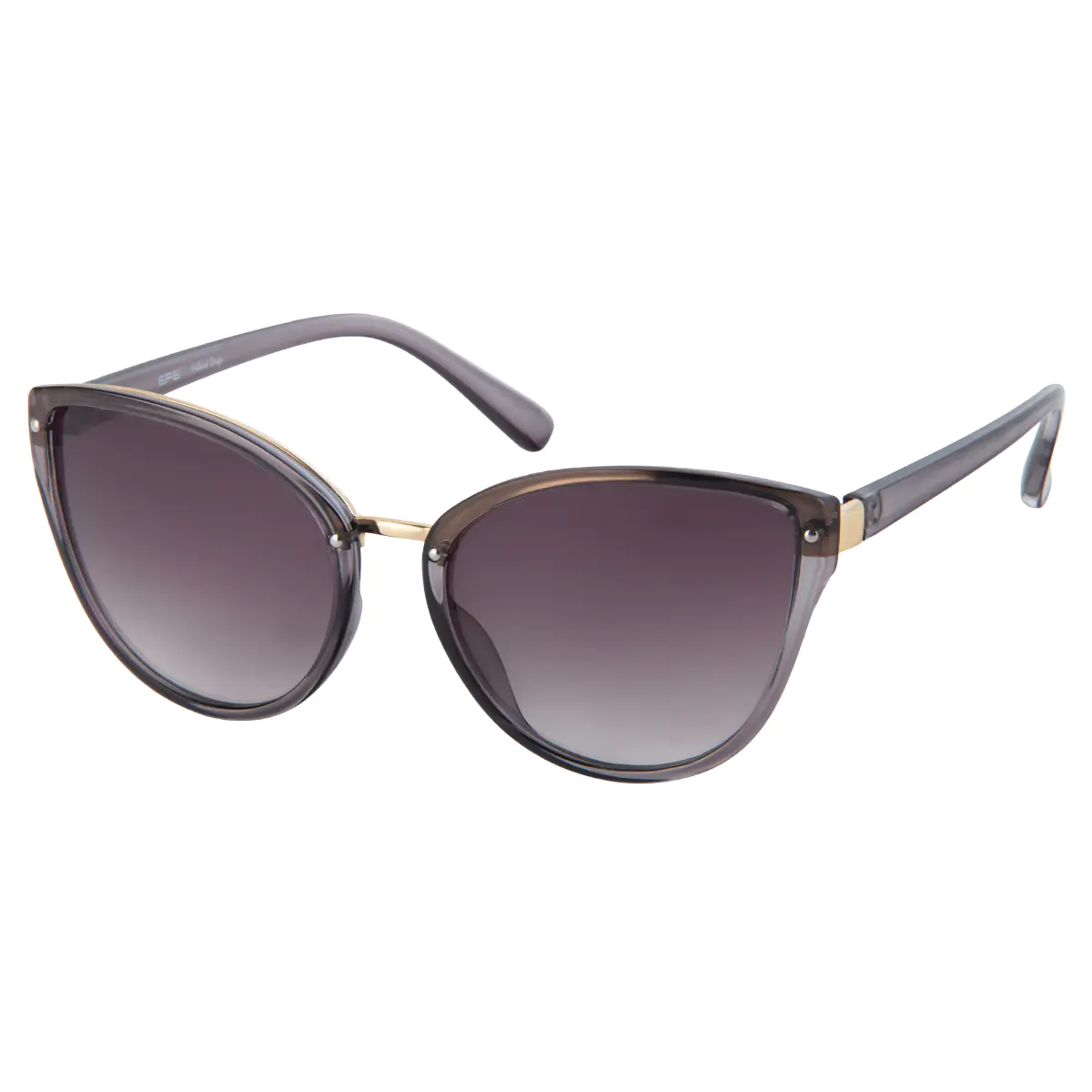 Cat-eye Transparent Gray Sunglasses