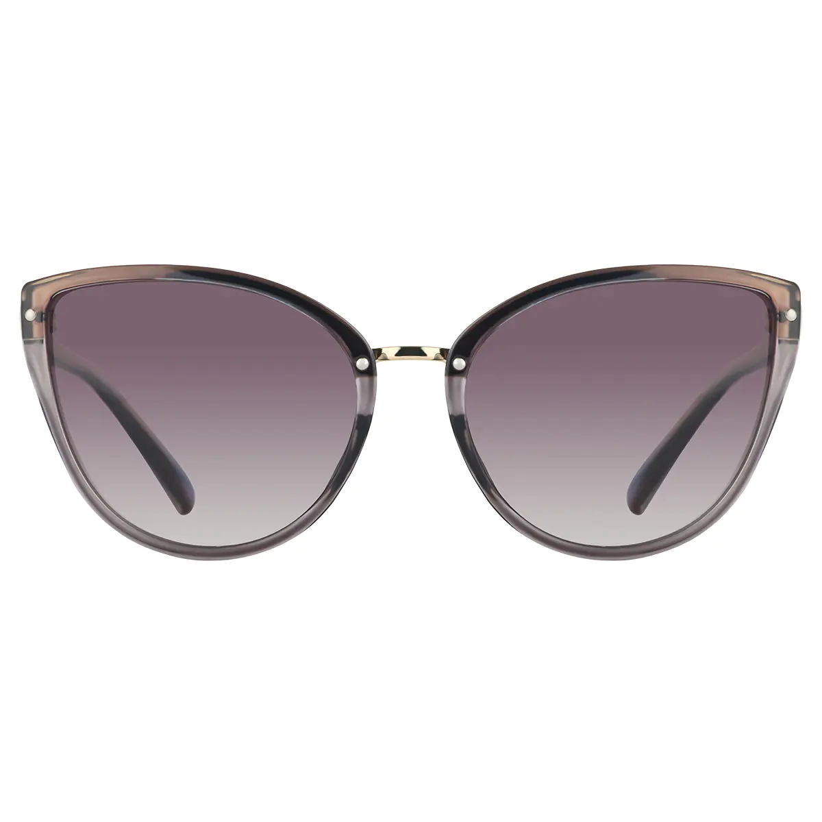 Cat-eye Transparent Gray Sunglasses