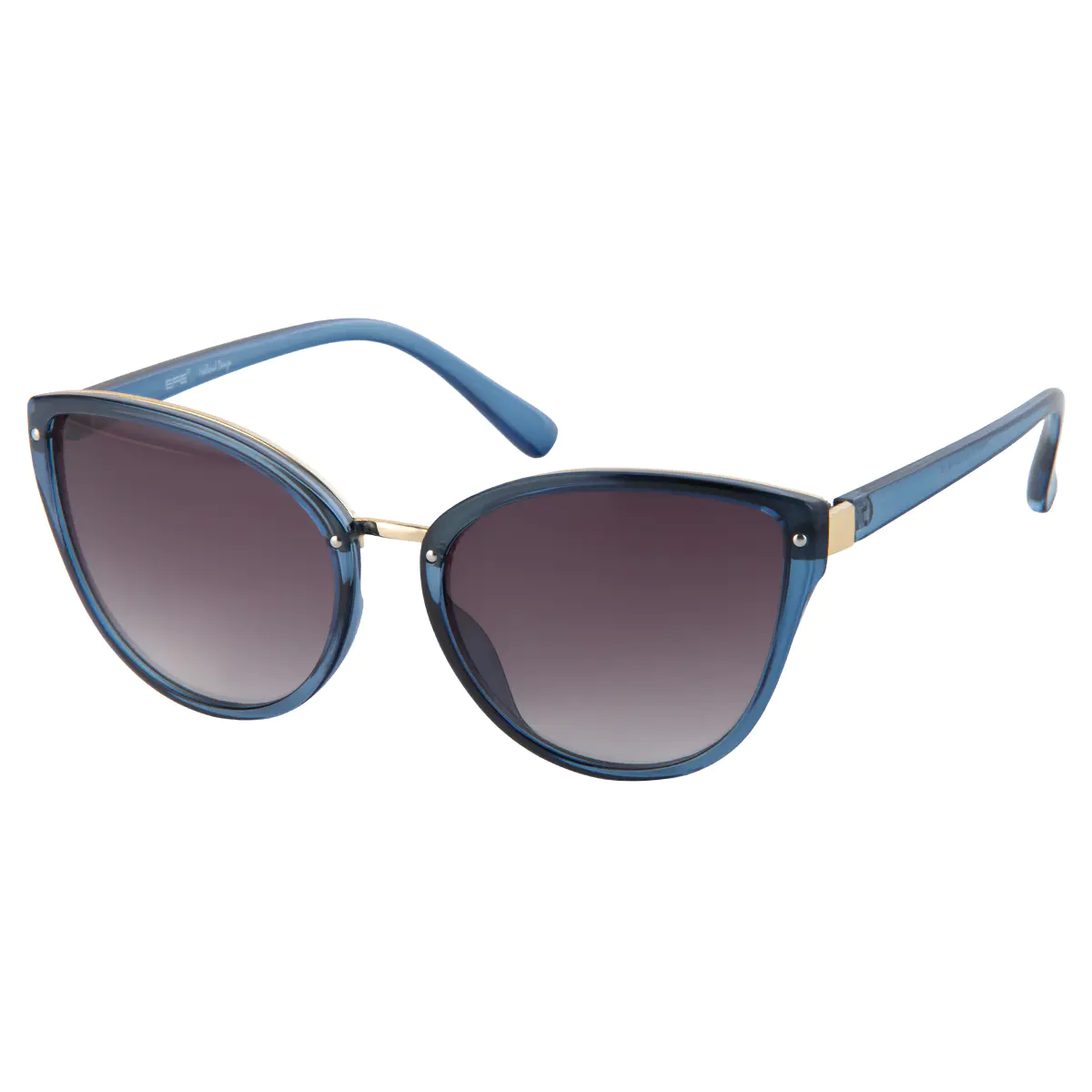 Cat-eye Transparent Blue Sunglasses