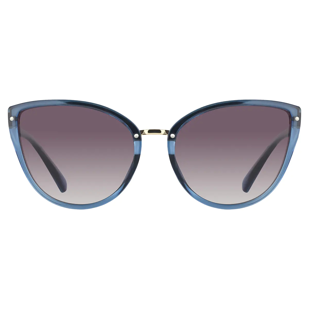 Cat-eye Transparent Blue Sunglasses