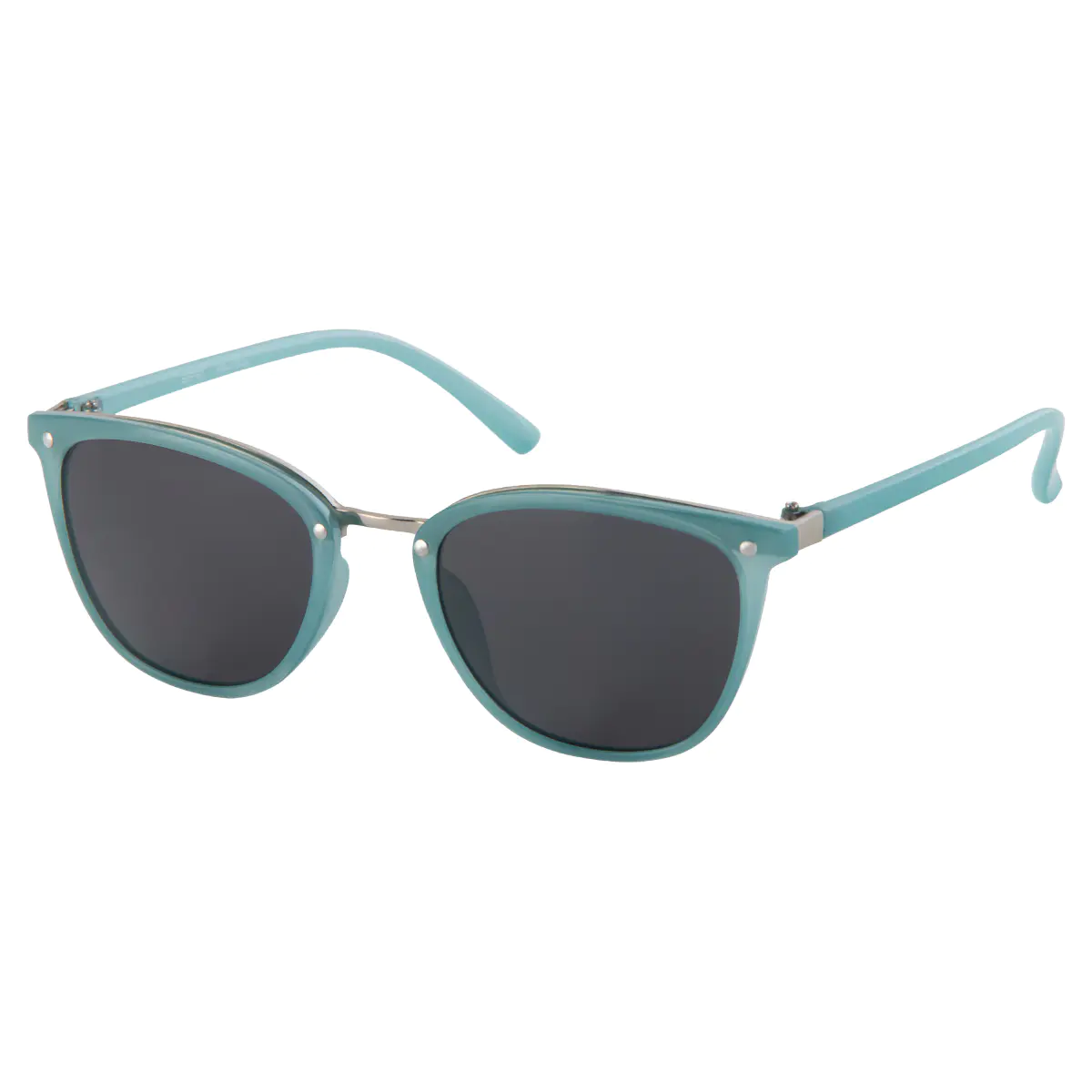 Cat-eye Transparent Blue Sunglasses