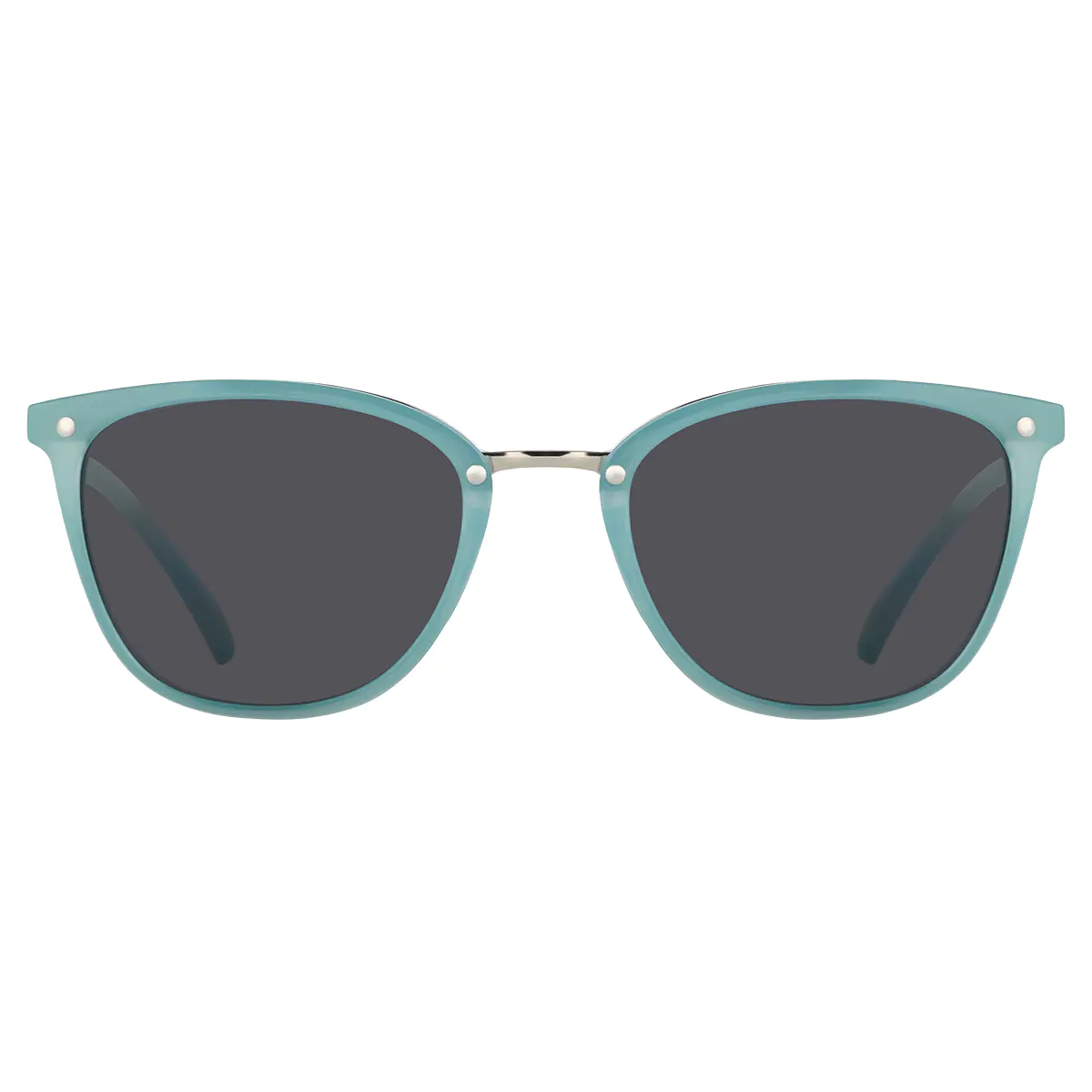Cat-eye Transparent Blue Sunglasses