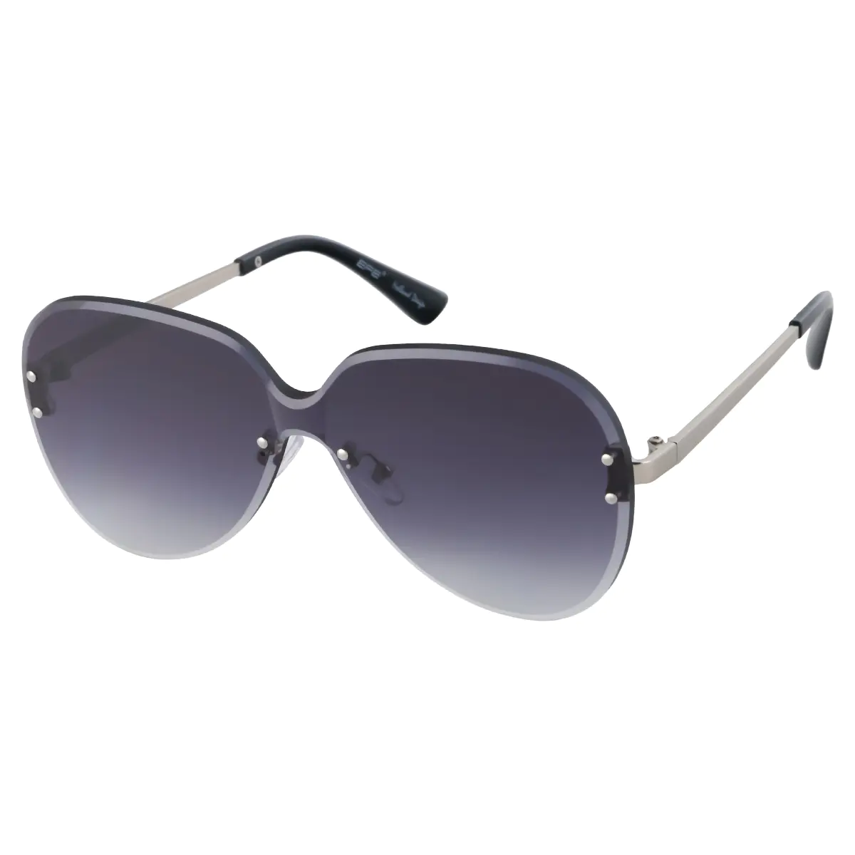 Oval Black Sunglasses