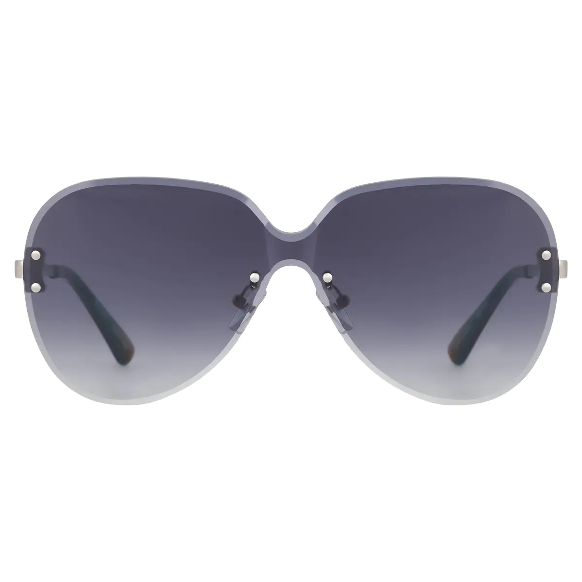 Oval Black Sunglasses