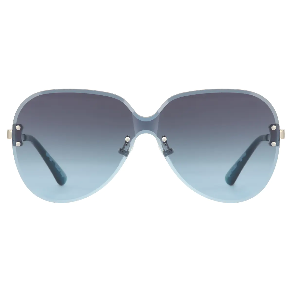 Oval Blue Sunglasses