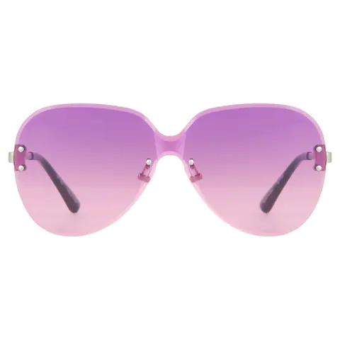 Oval Purple Sunglasses