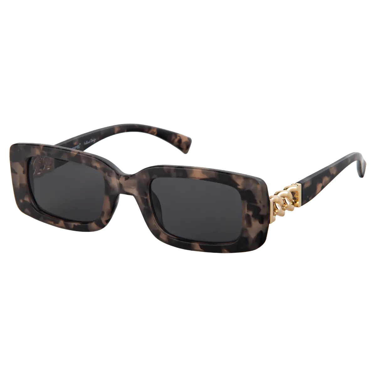 Rectangle Tortoiseshell Sunglasses