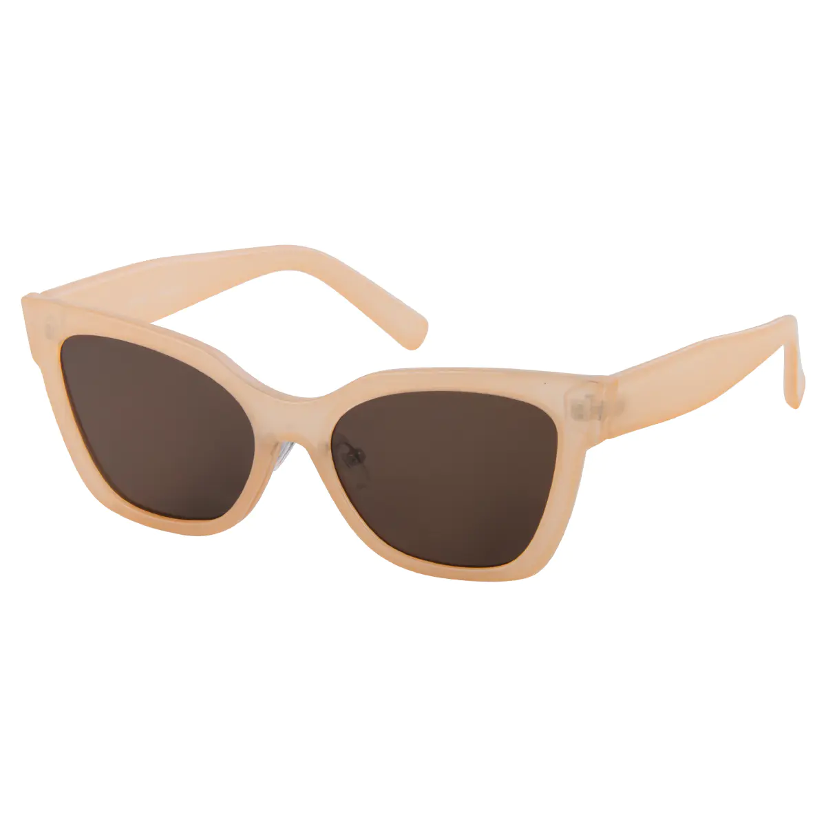 Cat-eye Transparent Yellow Sunglasses