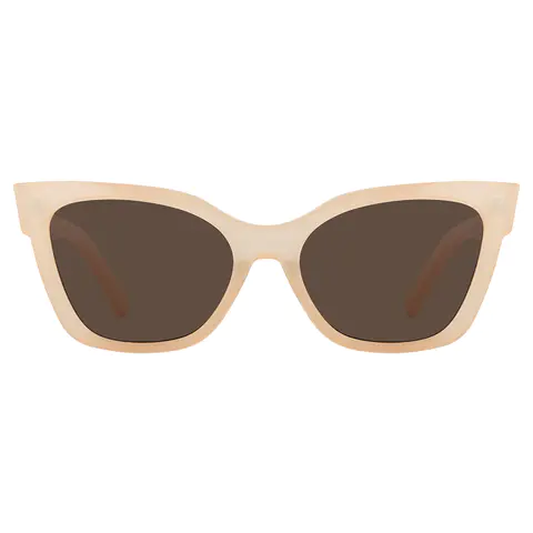 Cat-eye Transparent Yellow Sunglasses