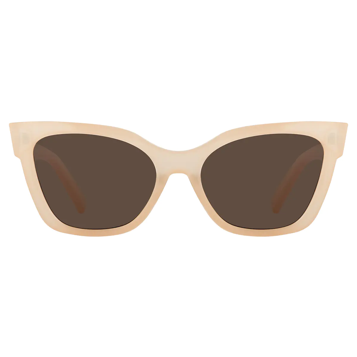 Cat-eye Transparent Yellow Sunglasses