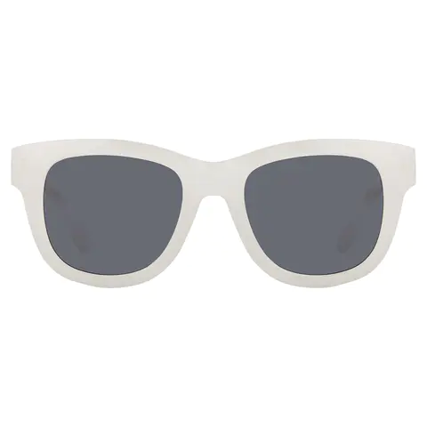 Oval White Sunglasses
