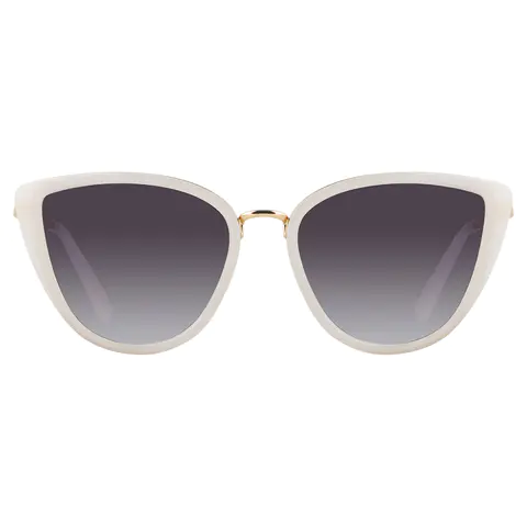 Cat-eye White Sunglasses