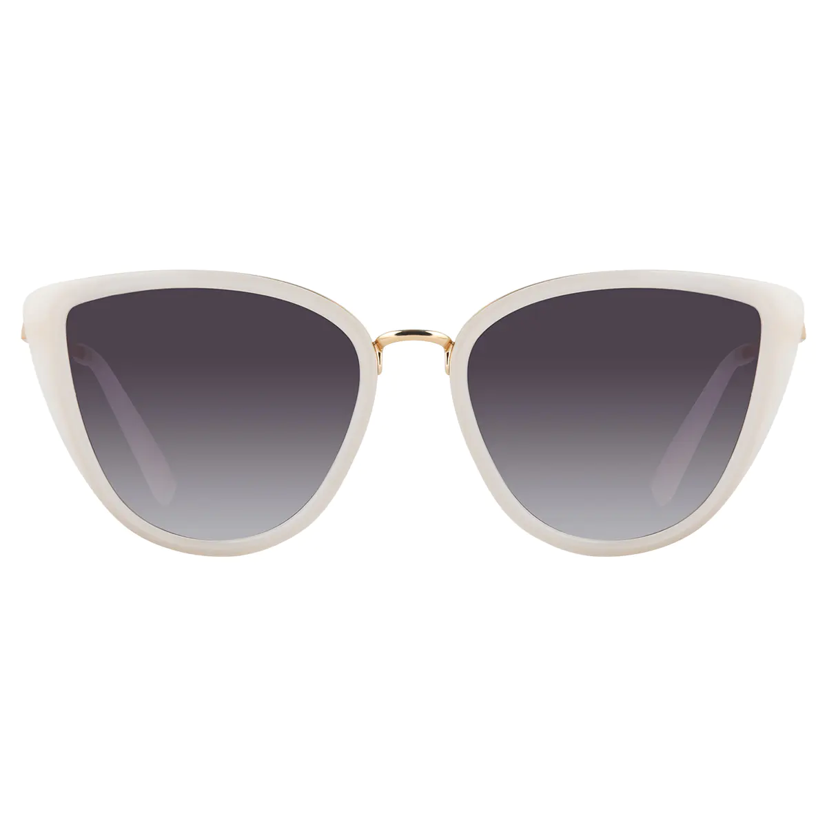 Cat-eye White Sunglasses